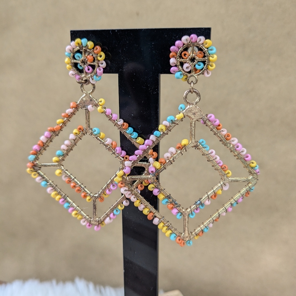 Colorful Beaded Earrings
